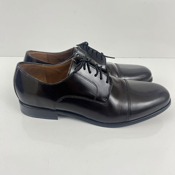 Florsheim Broxton Cap Toe Oxford Dress Shoe Size 12 D 11222-601 Burgundy - Picture 2 of 7